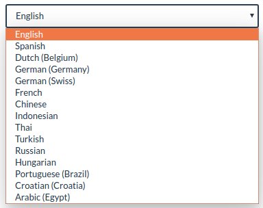 Languages in OSPOS