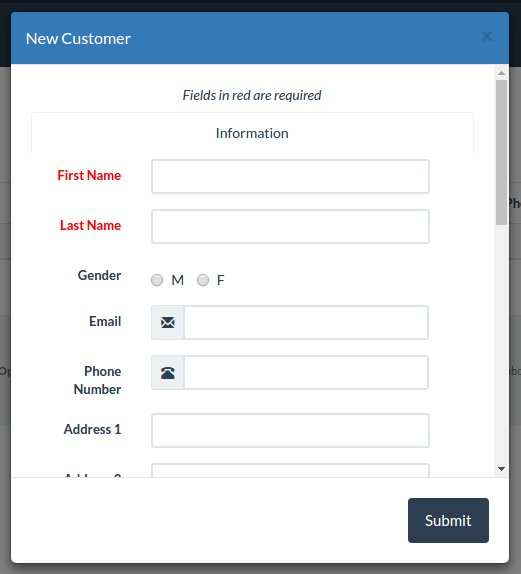 New Customer Form